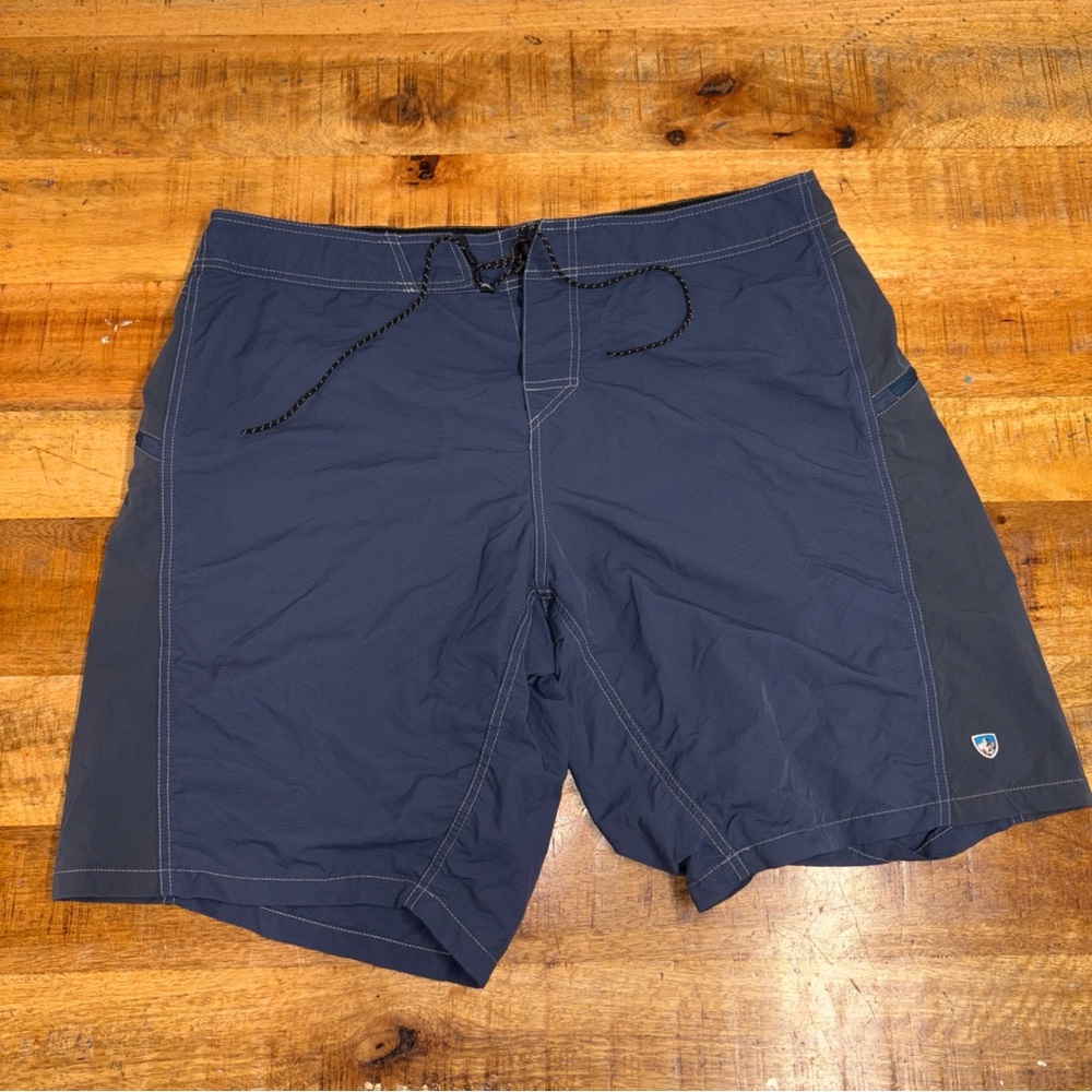 Kuhl Mutiny River Shorts Men's40 Outdoors Swimming Gorpcore Fishing Pirate Blue